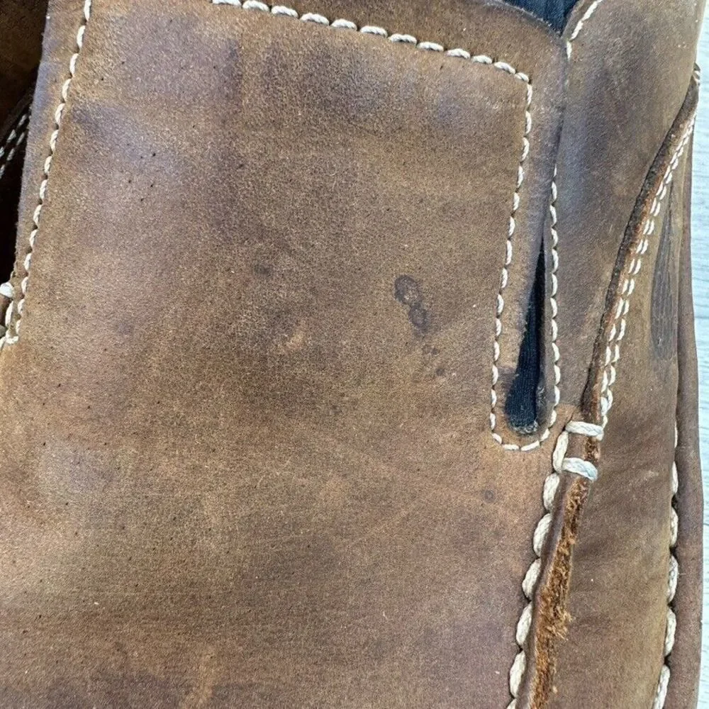 red wing slip on loafers mens 7.5 brown leather shoes‎